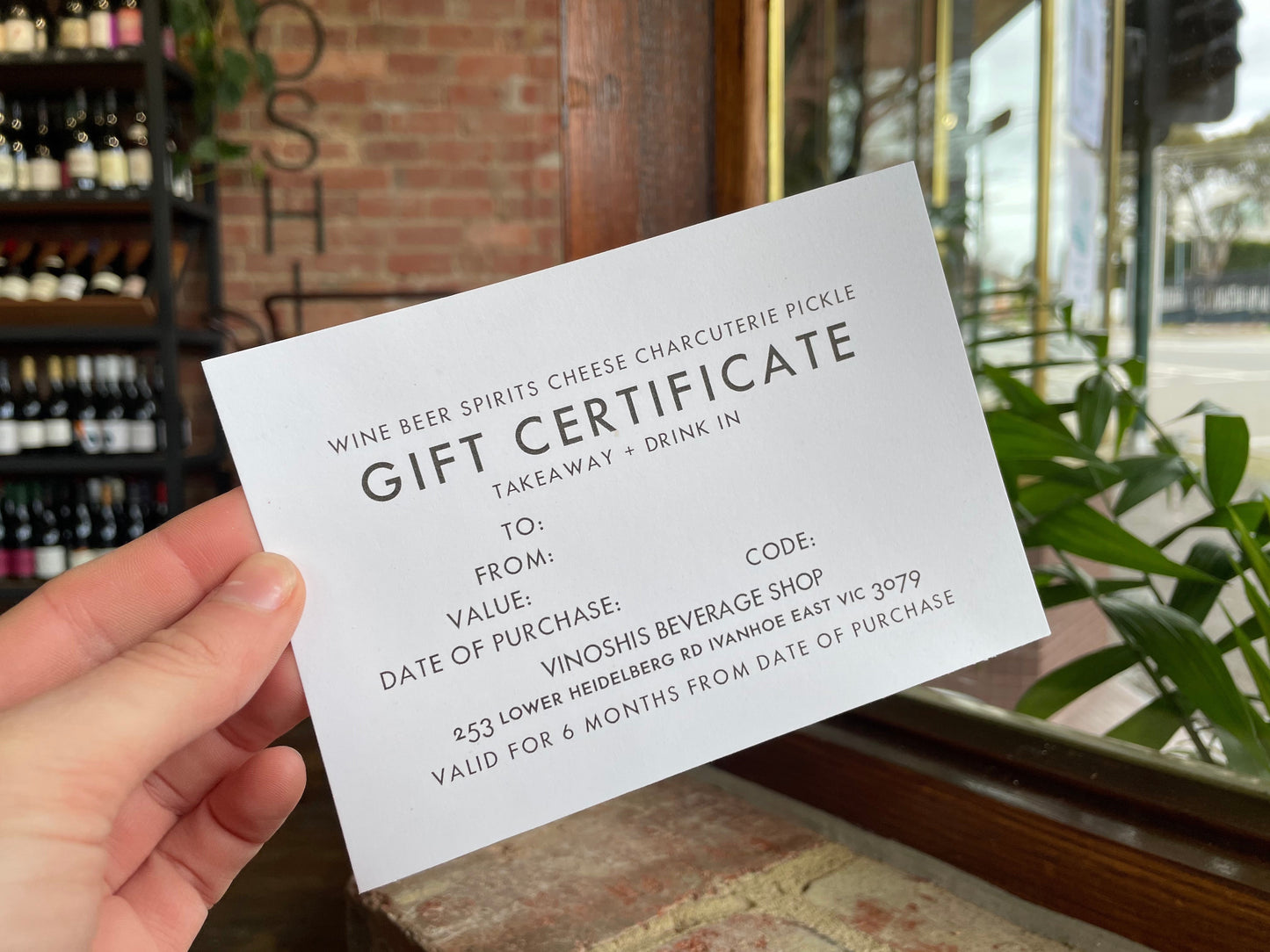 Gift Certificate