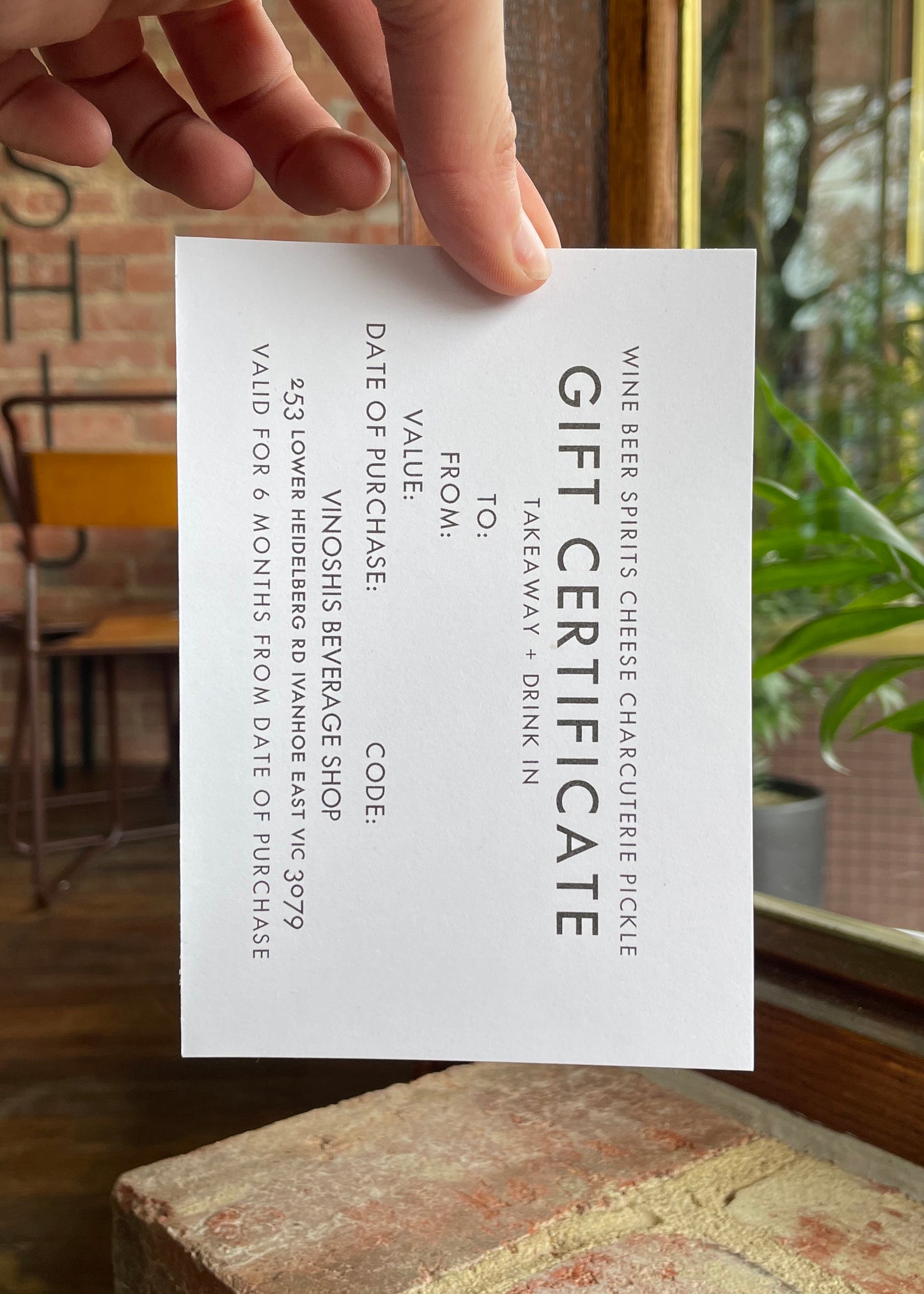 Gift Certificate